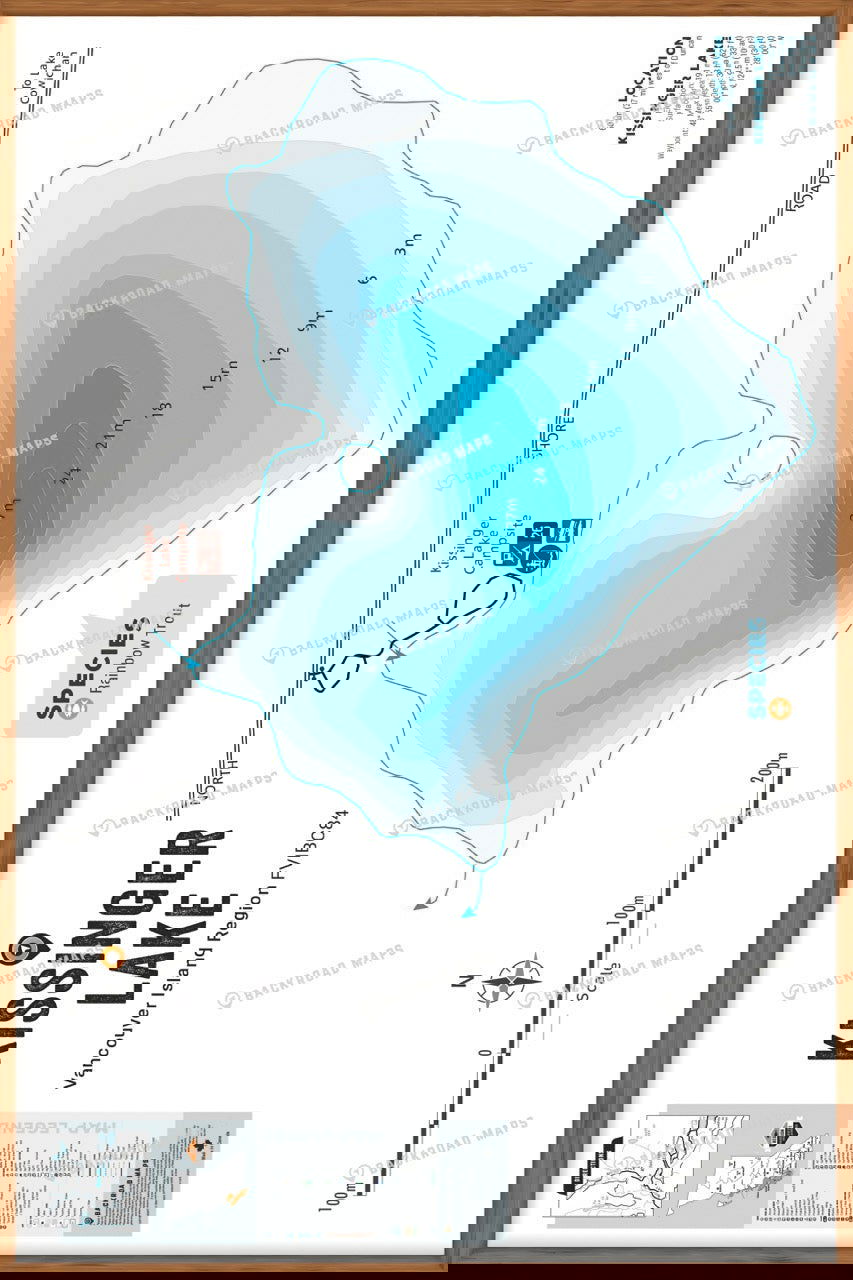 FVIBC84 Kissinger Lake - Wall Map - Backroad Maps