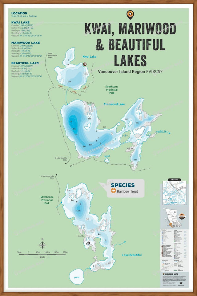 FVIBC86 - Wall Map - Backroad Maps