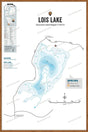 FVIBC92 Lois Lake - Wall Map - Backroad Maps
