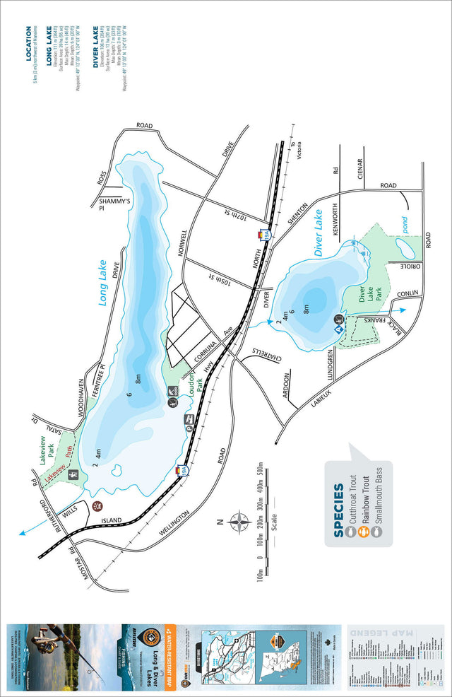 FVIBC94 Long & Diver Lakes - Backroad Maps