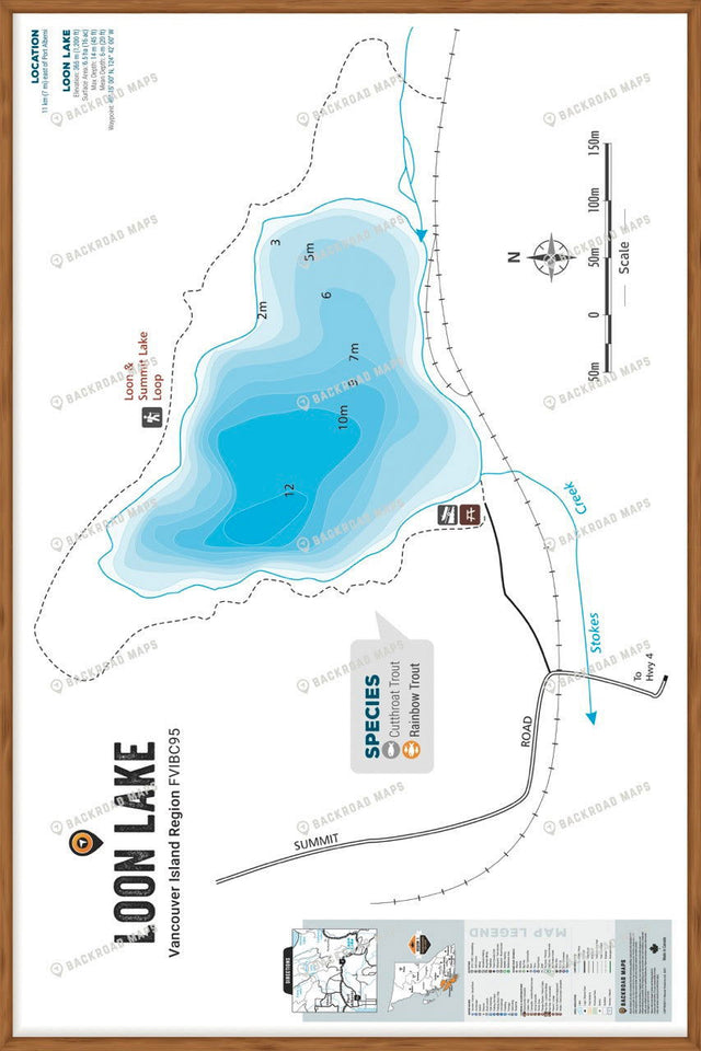 FVIBC95 Loon Lake - Wall Map - Backroad Maps