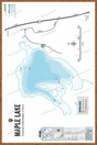 FVIBC98 Maple Lake - Wall Map - Backroad Maps