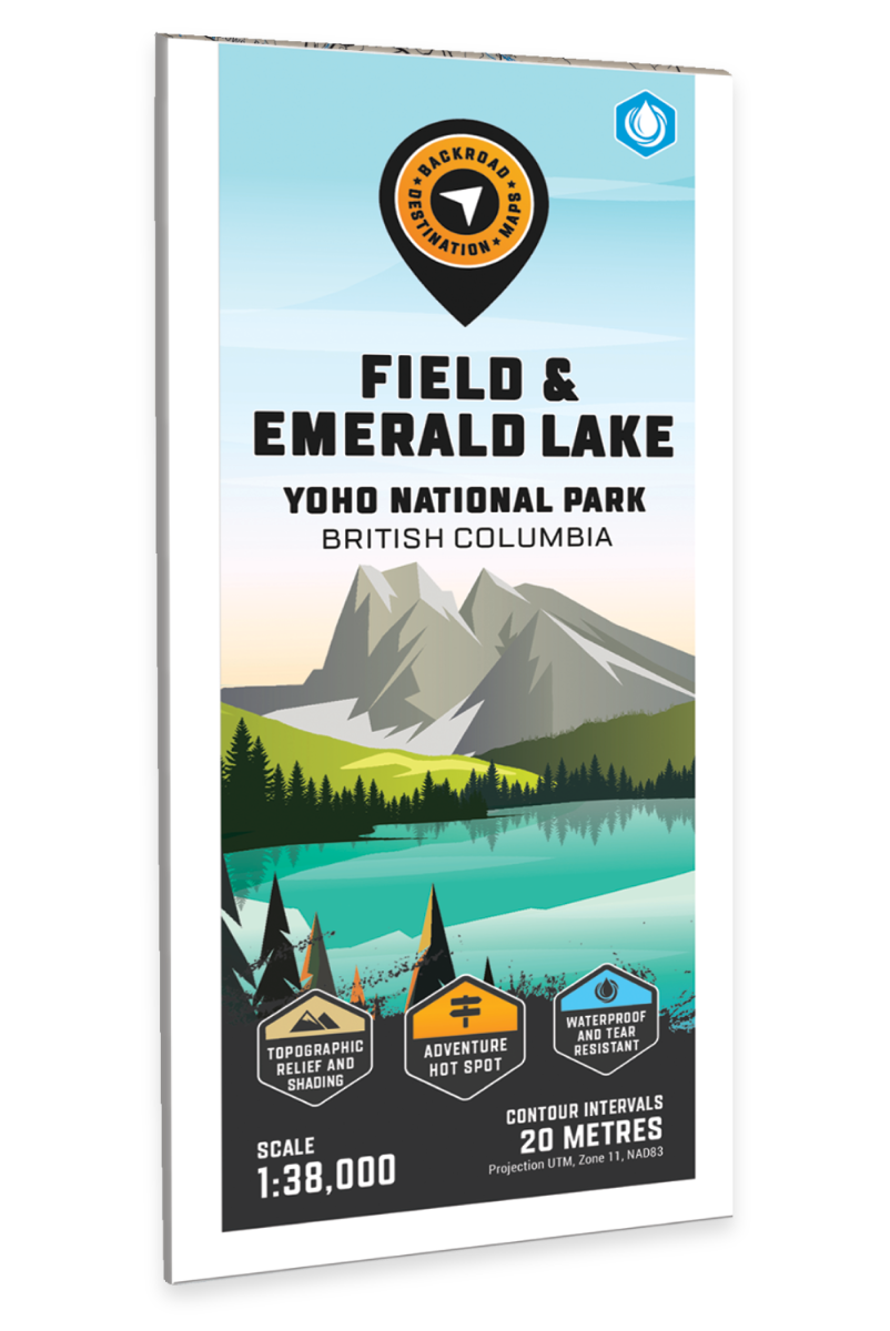 Field & Emerald Lake (Yoho National Park, BC) - Destination Map - Backroad Maps