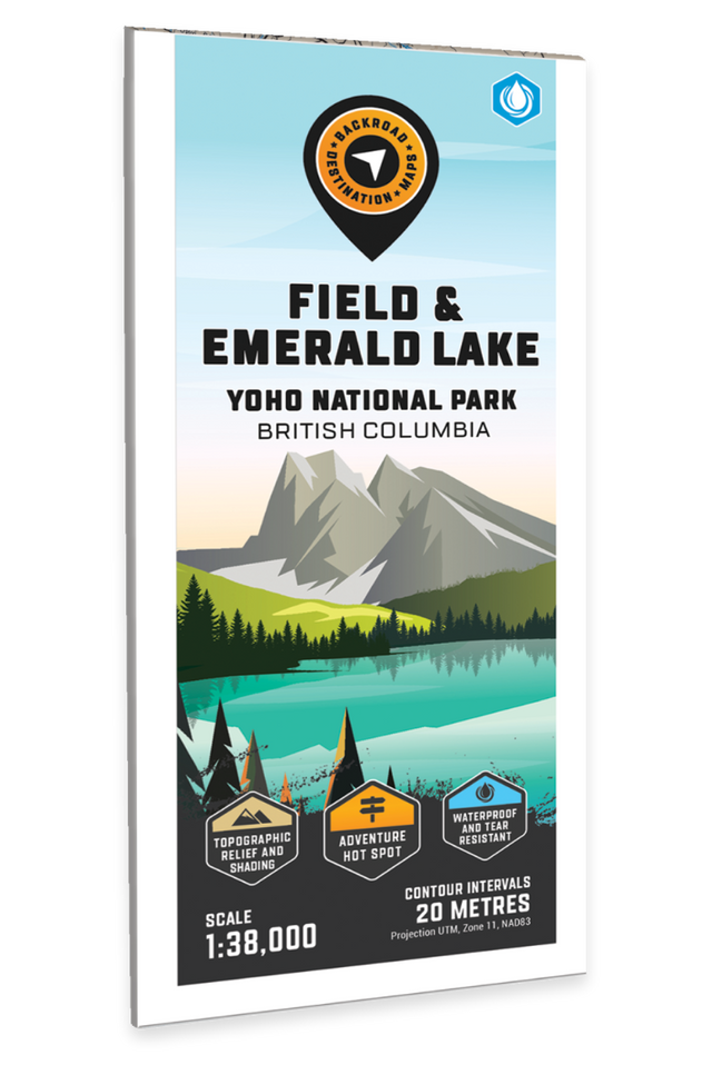 Field & Emerald Lake (Yoho National Park, BC) - Destination Map - Backroad Maps
