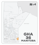 GHA 36 Hunting Bundle - Manitoba (4 maps) - Hunting Bundle