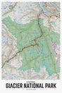 Glacier National Park BC - Wall Map - Backroad Maps