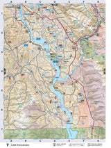 KRBC07 Wall Map - Lake Koocanusa - Backroad Maps