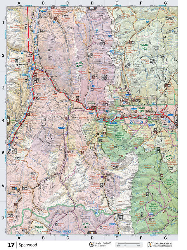 KRBC17 TOPO Map - Sparwood - 