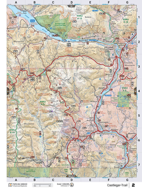 KRBC2 TOPO Map - Castlegar-Trail - 