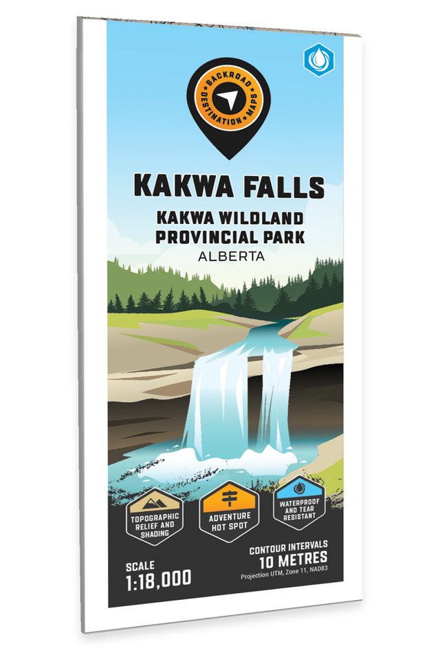 Kakwa Falls (Kakwa Wildland Provincial Park, Alberta) - Destination Map - Backroad Maps