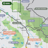 Kakwa Provincial Parks, Alberta & BC - Park Map - Backroad Maps