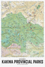 Kakwa Provincial Parks - Alberta & BC Wall Map - Backroad Maps