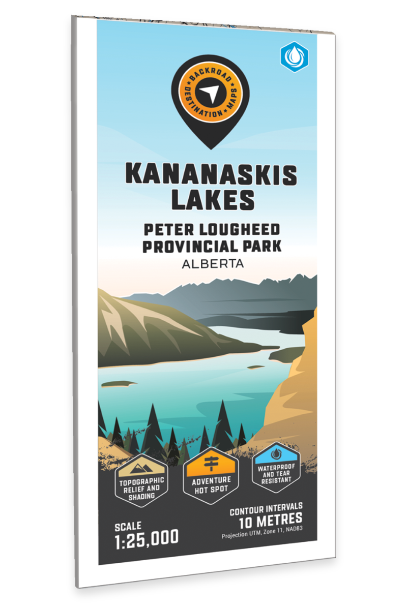 Kananaskis Lakes (Peter Lougheed Provincial Park, Alberta) - Destination Map - Backroad Maps