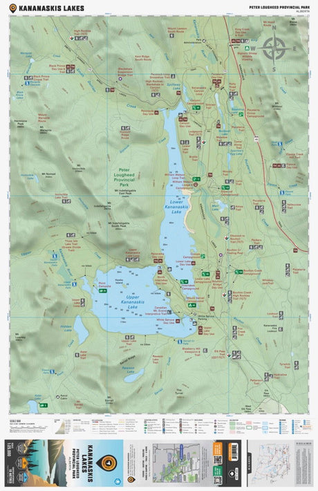 Kananaskis Lakes (Peter Lougheed Provincial Park, Alberta) - Destination Map - Backroad Maps