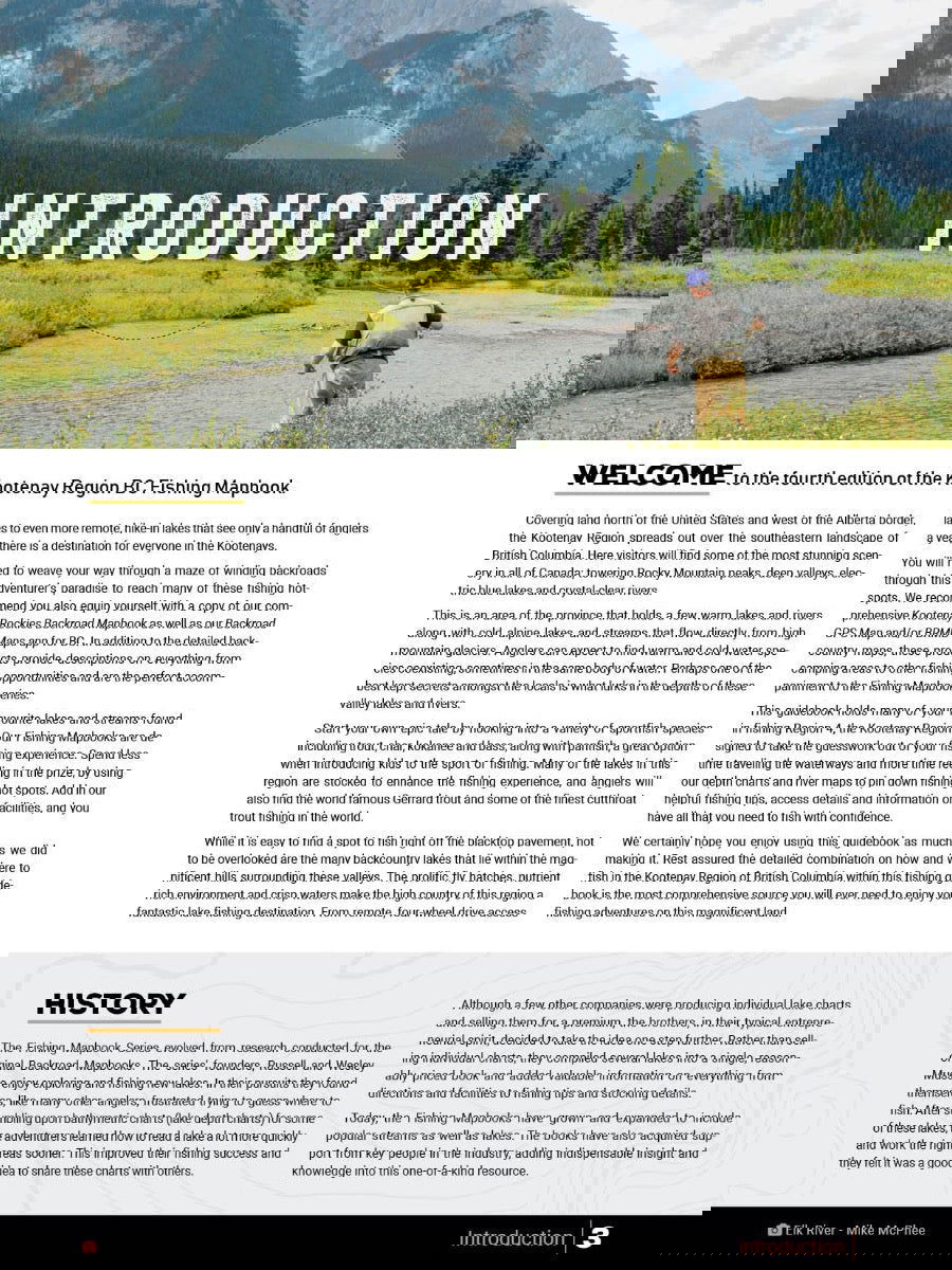 Kootenay Region BC Fishing Mapbook - Backroad Maps