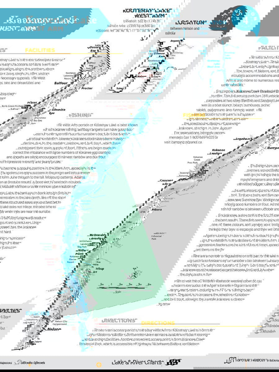 Kootenay Region BC Fishing Mapbook - Backroad Maps