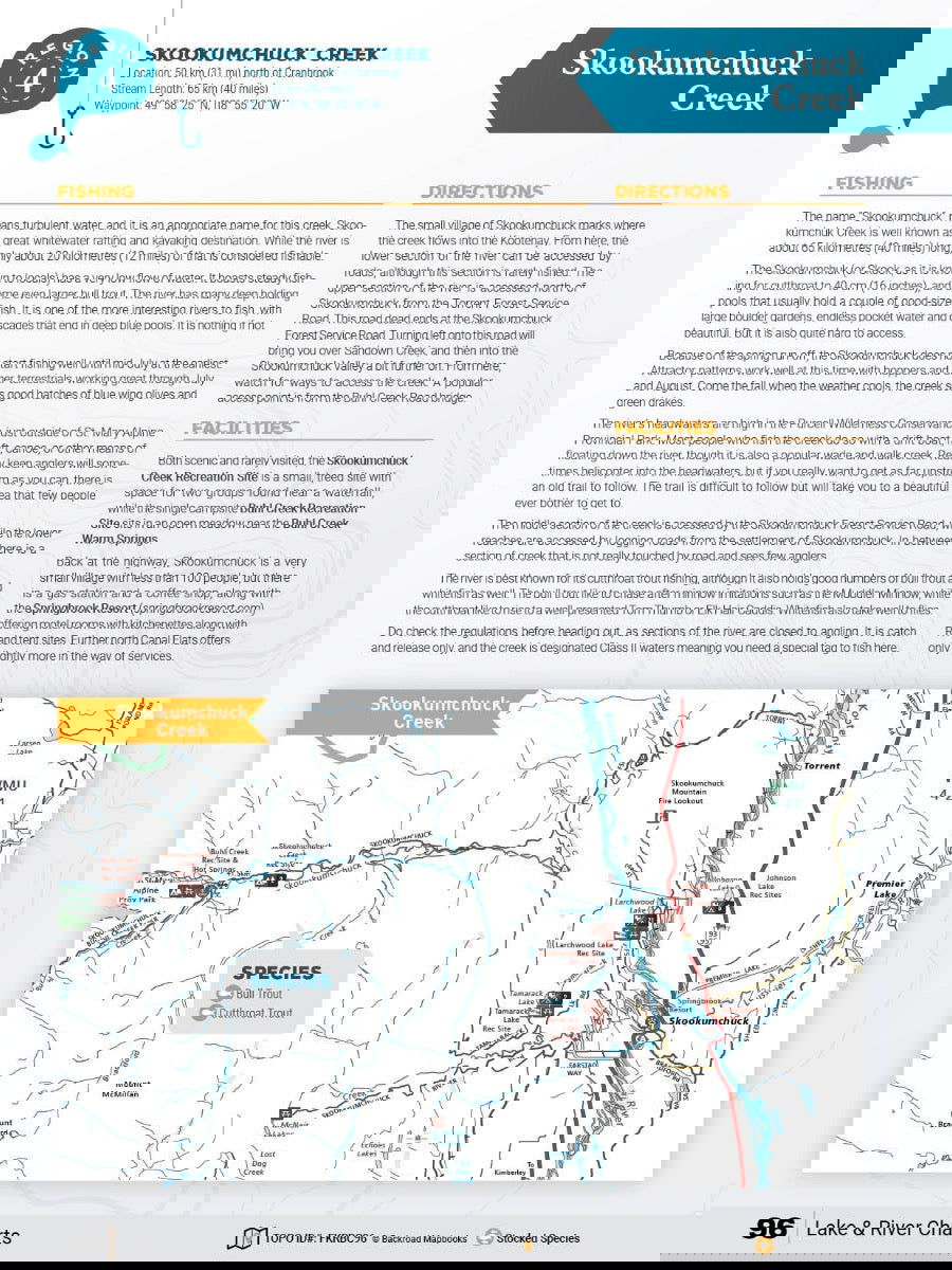 Kootenay Region BC Fishing Mapbook - Backroad Maps
