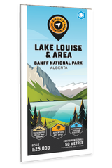 Lake Louise & Area (Banff National Park, Alberta) - Destination Map - Backroad Maps