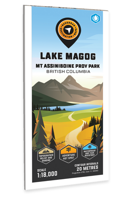 Lake Magog (Mount Assiniboine Provincial Park, BC) - Destination Map - Backroad Maps
