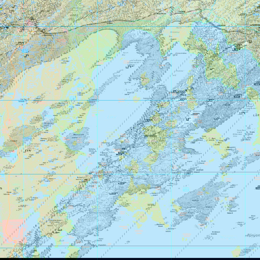 Lake Nipigon Ontario - Destination Map - Backroad Maps