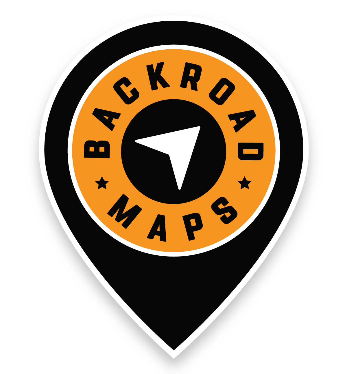 Backroad Maps Logo Bumper Sticker