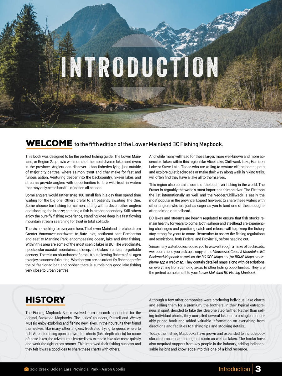 Lower Mainland BC Fishing Mapbook - Backroad Maps