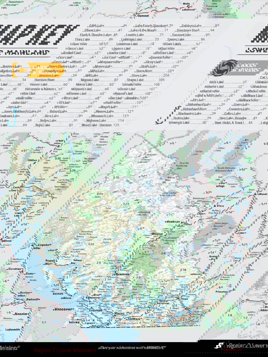 Lower Mainland BC Fishing Mapbook - Backroad Maps