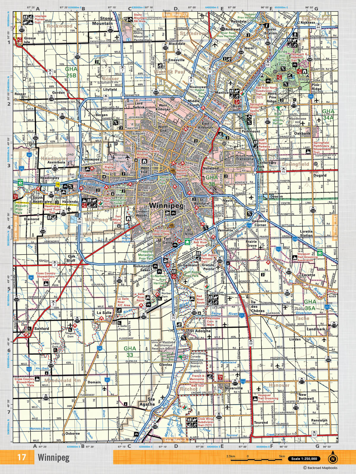 MBMB17 Wall Map - Winnipeg - 