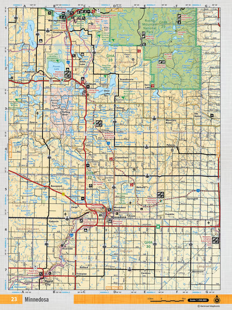 MBMB23 Wall Map - Minnedosa - 