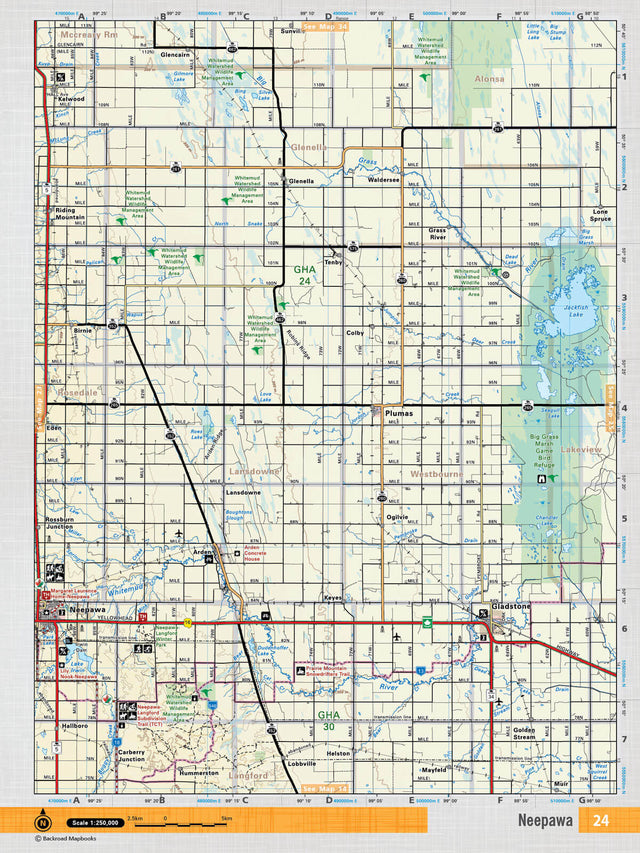 MBMB24 Wall Map - Neepawa - 