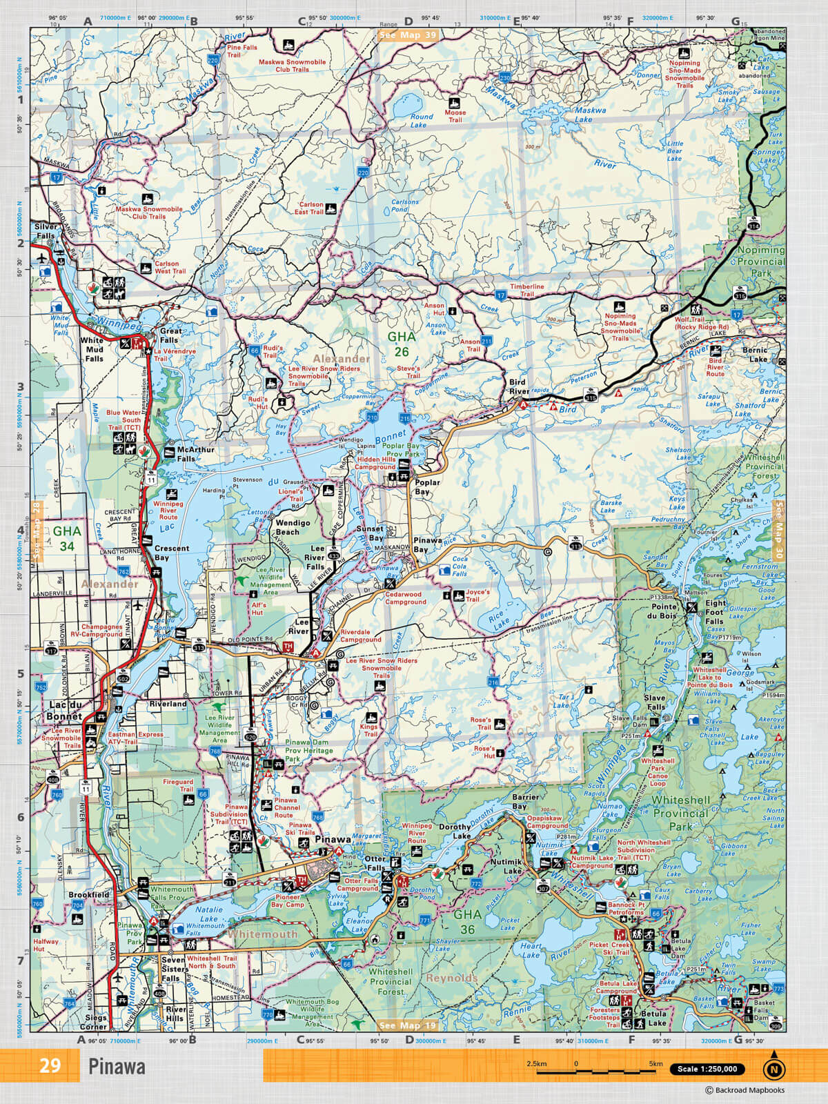 MBMB29 Wall Map - Pinawa - 