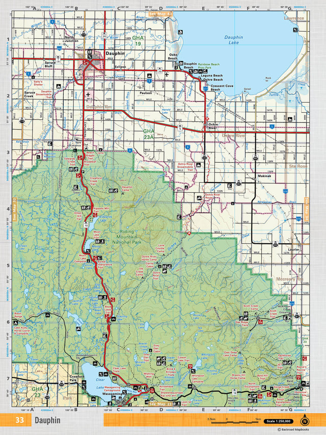 MBMB33 Wall Map - Dauphin - 