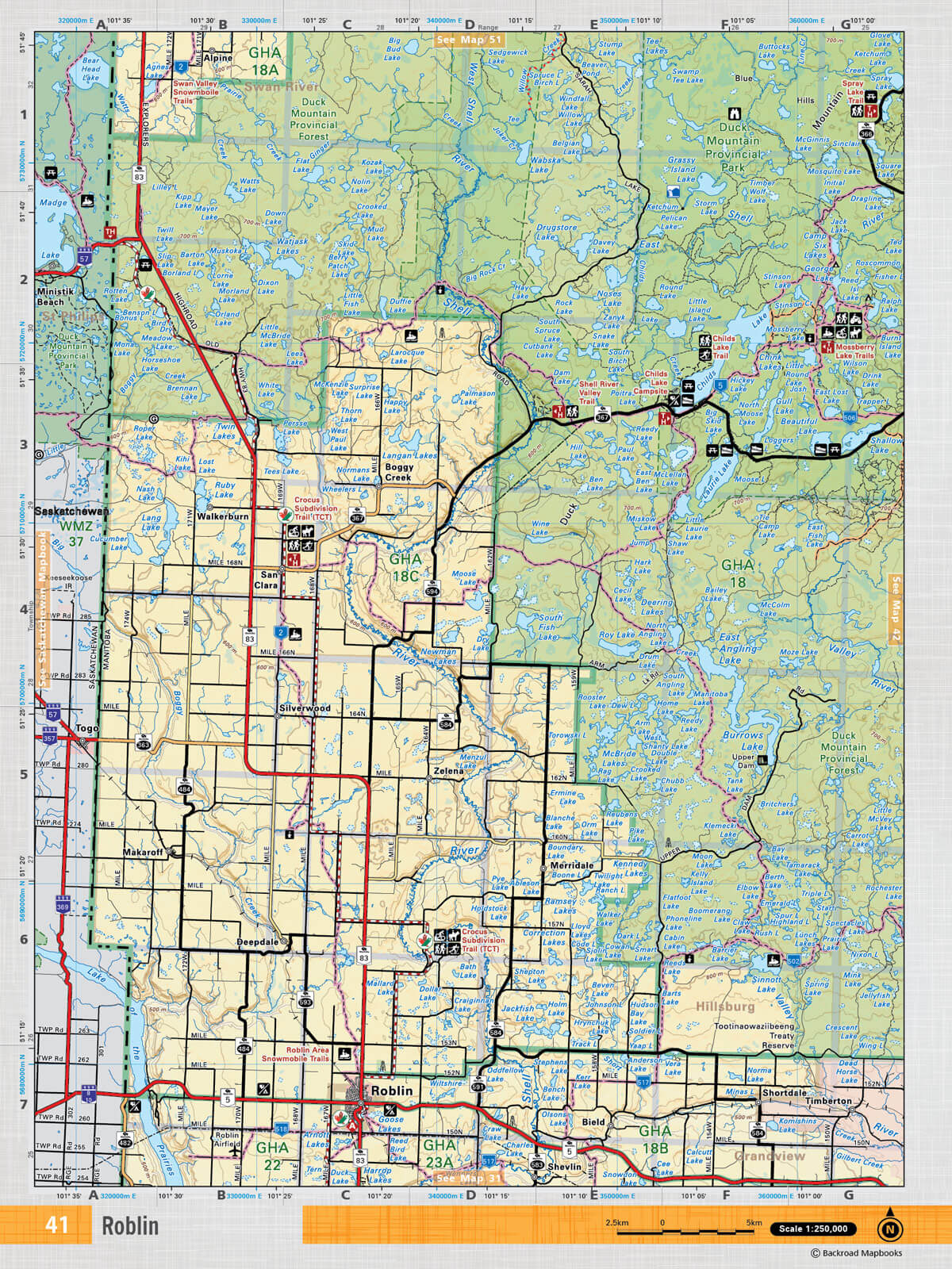 MBMB41 Wall Map - Roblin - 