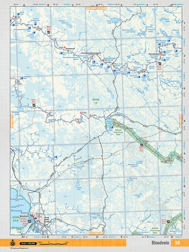 MBMB58 Wall Map - Bloodvein - 