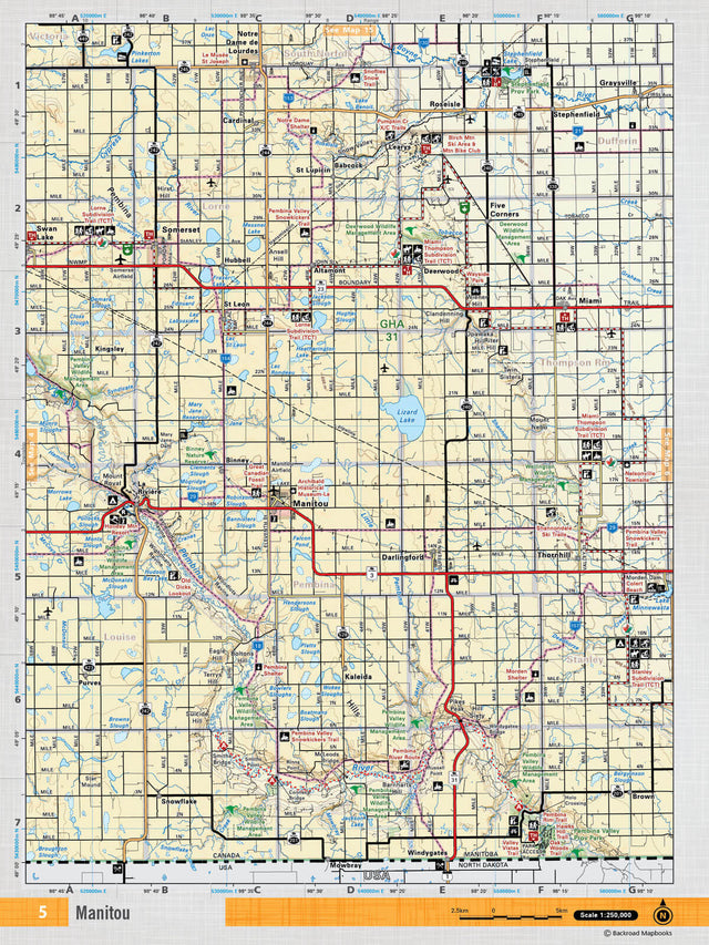 MBMB5 Wall Map - Manitou - 