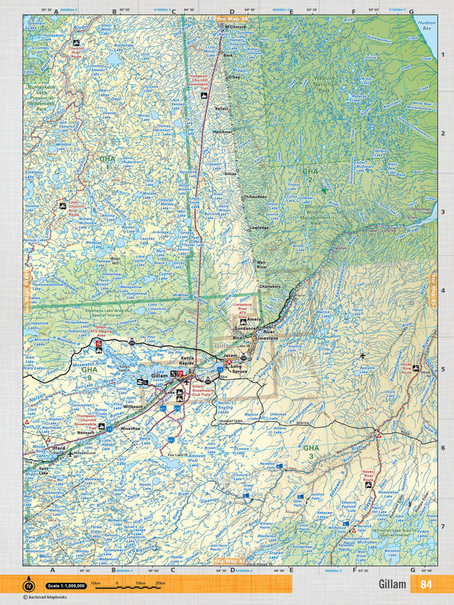 MBMB84 Wall Map - Gillam - 