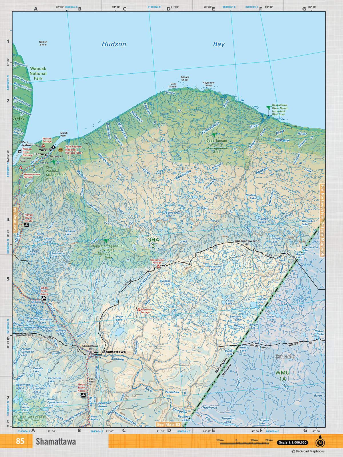 MBMB85 Wall Map - Shamattawa - 