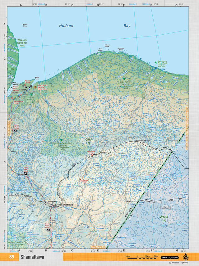 MBMB85 Wall Map - Shamattawa - 