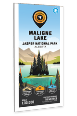 Maligne Lake (Jasper National Park, Alberta) - Destination Map - Backroad Maps