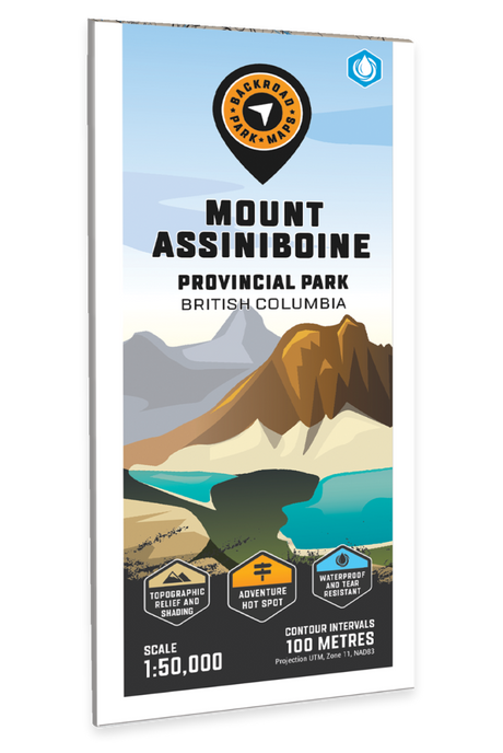 Mount Assiniboine Provincial Park BC - Park Map - Backroad Maps