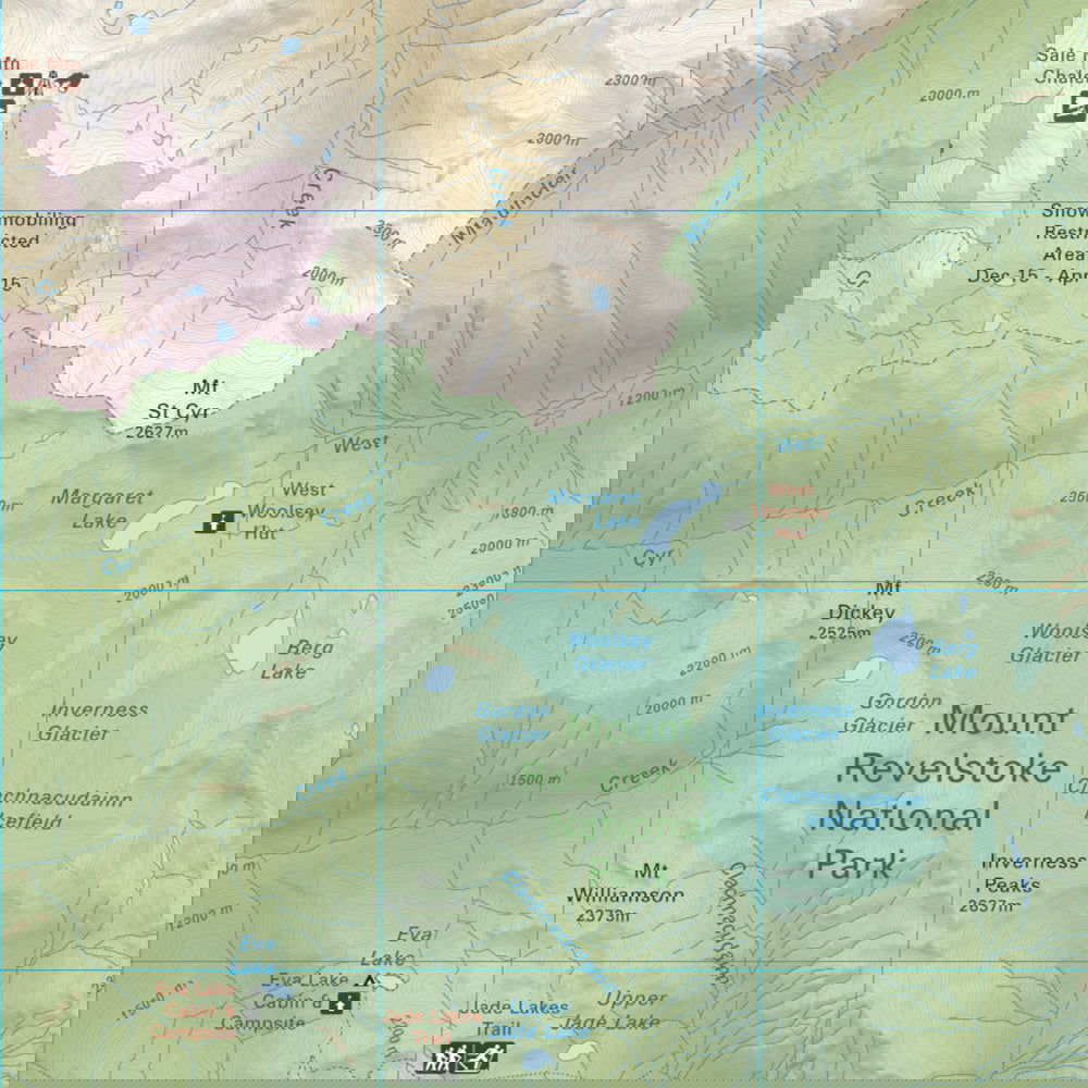 Mount Revelstoke National Park BC - Park Map - Backroad Maps