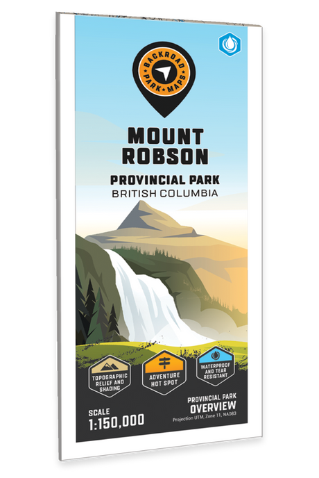 Mount Robson Provincial Map BC - Park Map - Backroad Maps