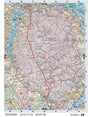 NBNB10 Wall Map - Oromocto - Backroad Maps