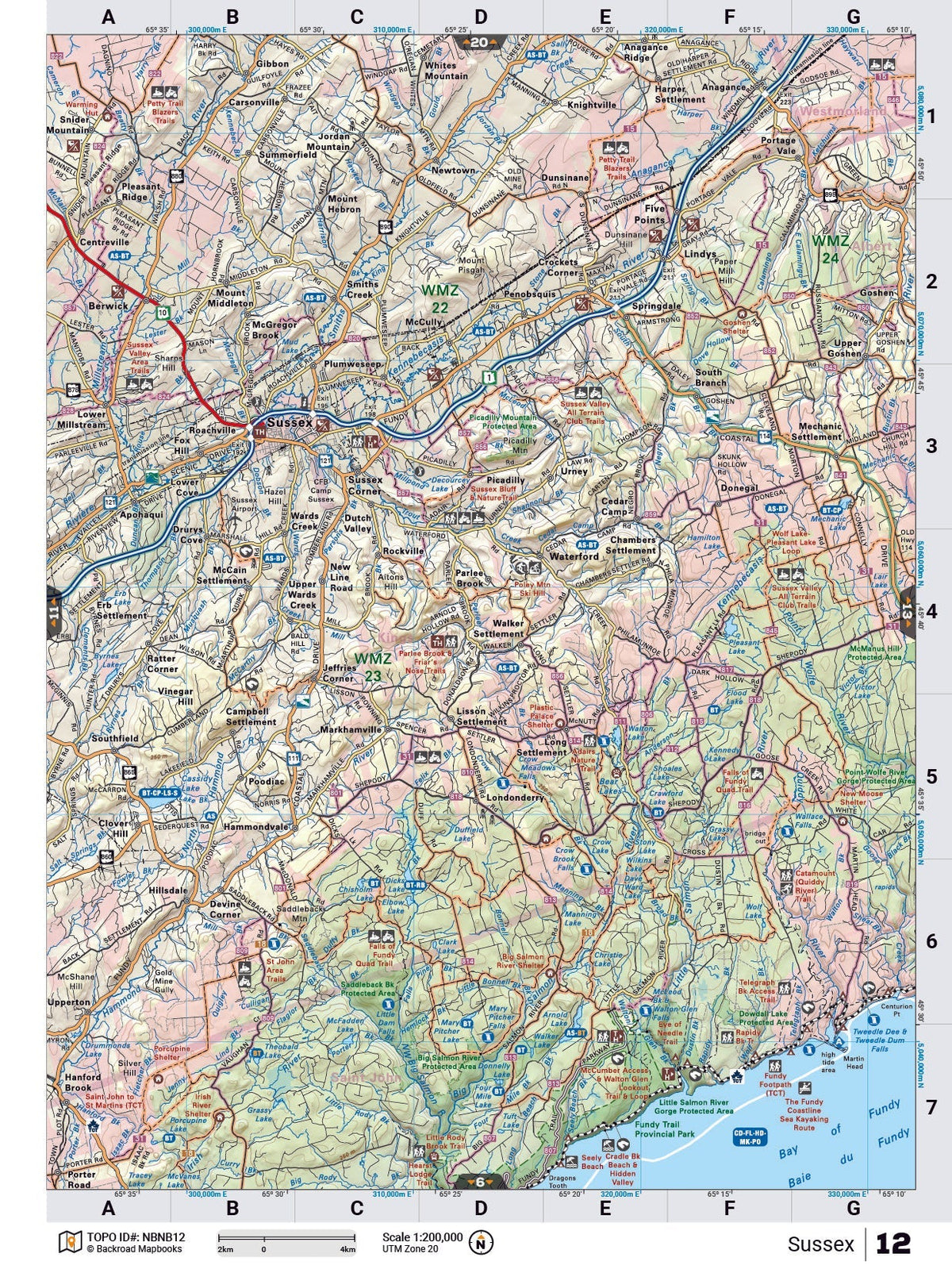 NBNB12 TOPO Map - Sussex