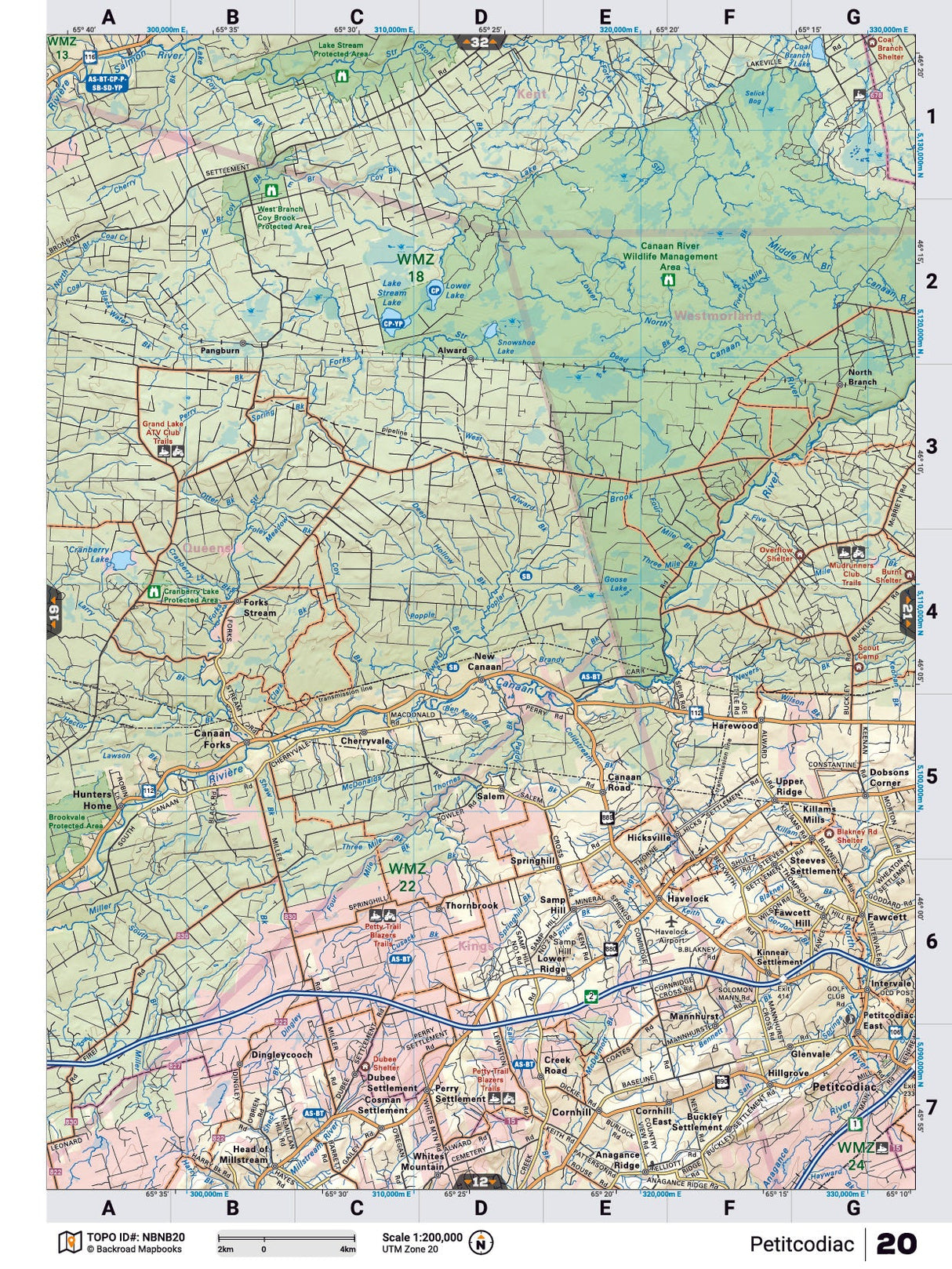 NBNB20 TOPO - Petitcodiac - TOPO Map