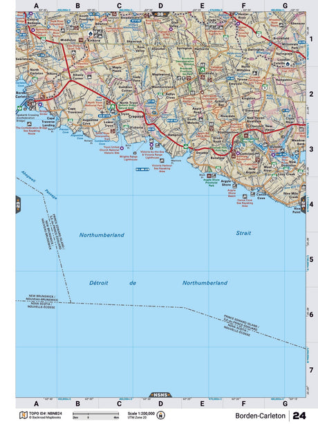 NBNB24 TOPO Map - Borden-Carleton - Backroad Maps