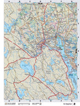 NBNB2 Wall Map - St Stephen - Backroad Maps