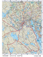 NBNB2 Wall Map - St Stephen - Backroad Maps