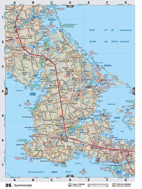 NBNB35 TOPO Map - Summerside - Backroad Maps