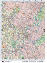 NBNB41 Wall Map - Plaster Rock - Backroad Maps